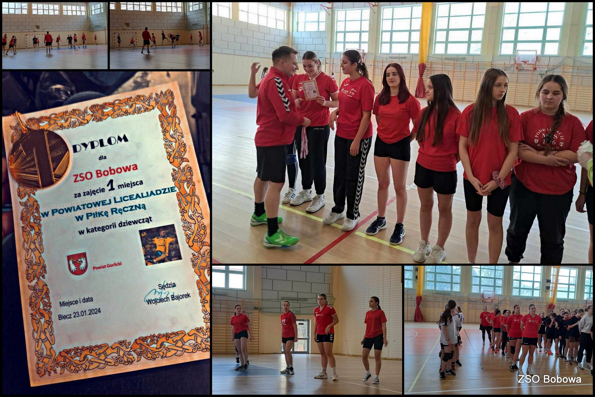 I miejsce na Powiatowej Licealiadzie w Piłce Ręcznej Dziewcząt