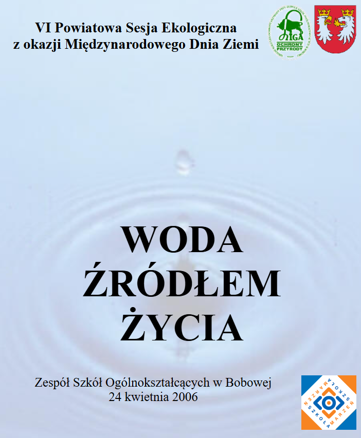 VI Powiatowa Sesja Ekologiczna z okazji Międzynarodowego Dnia Ziemi  WODA ŹRÓDŁEM ŻYCIA