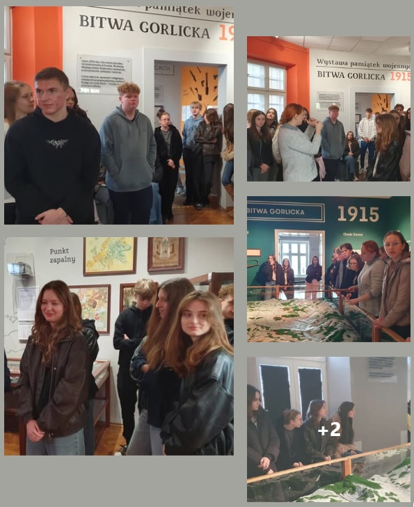 Uczniowie ZSO w Bobowej na muzealnej lekcji historii