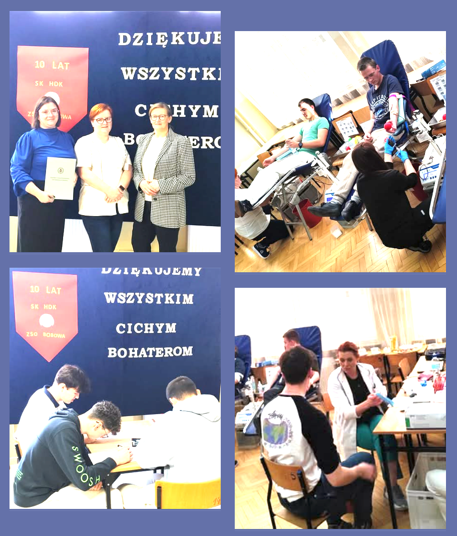 10 lat Szkolnego Klubu Honorowych Dawców Krwi