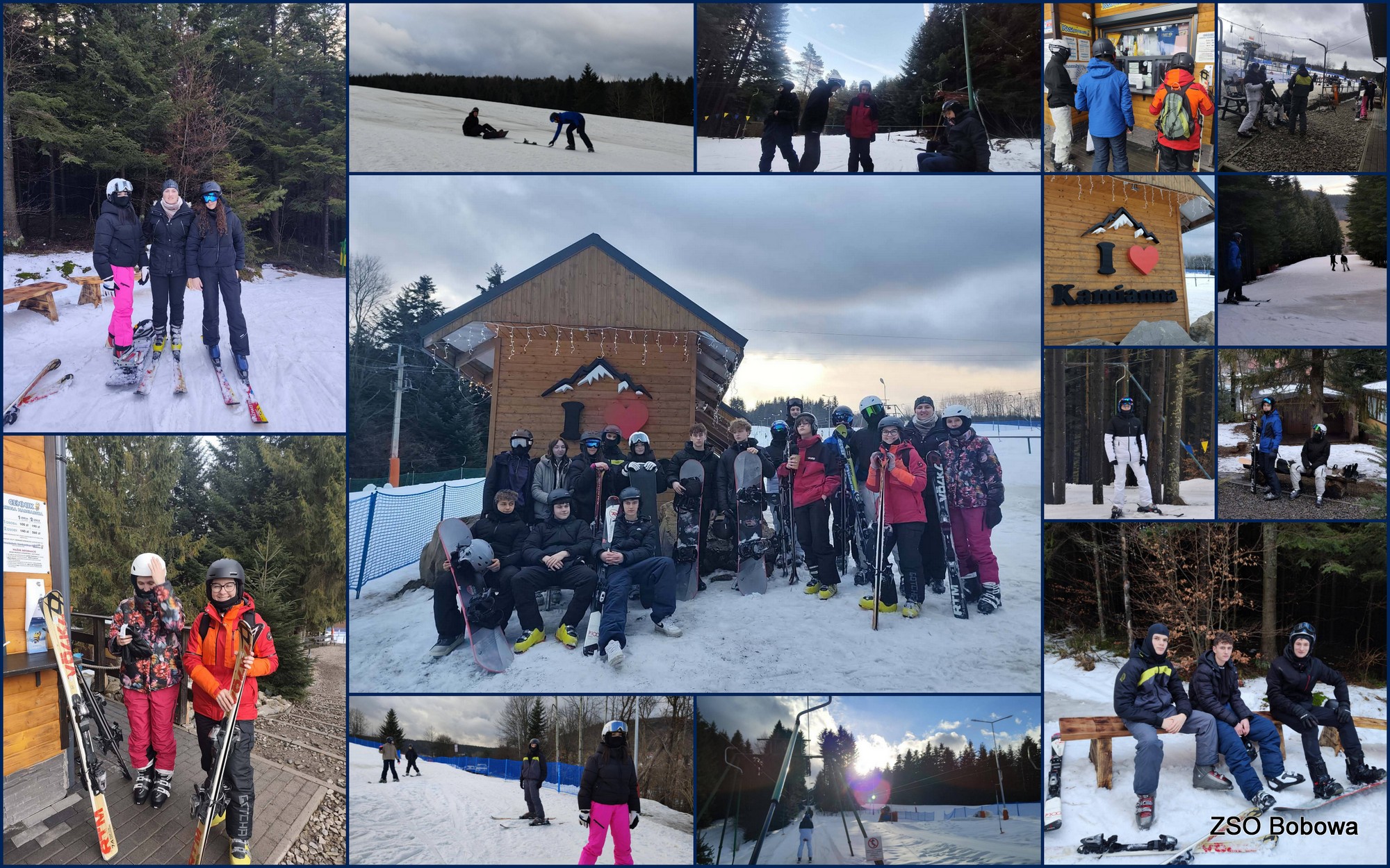 Uczniowie ZSO w Bobowej na nartach
