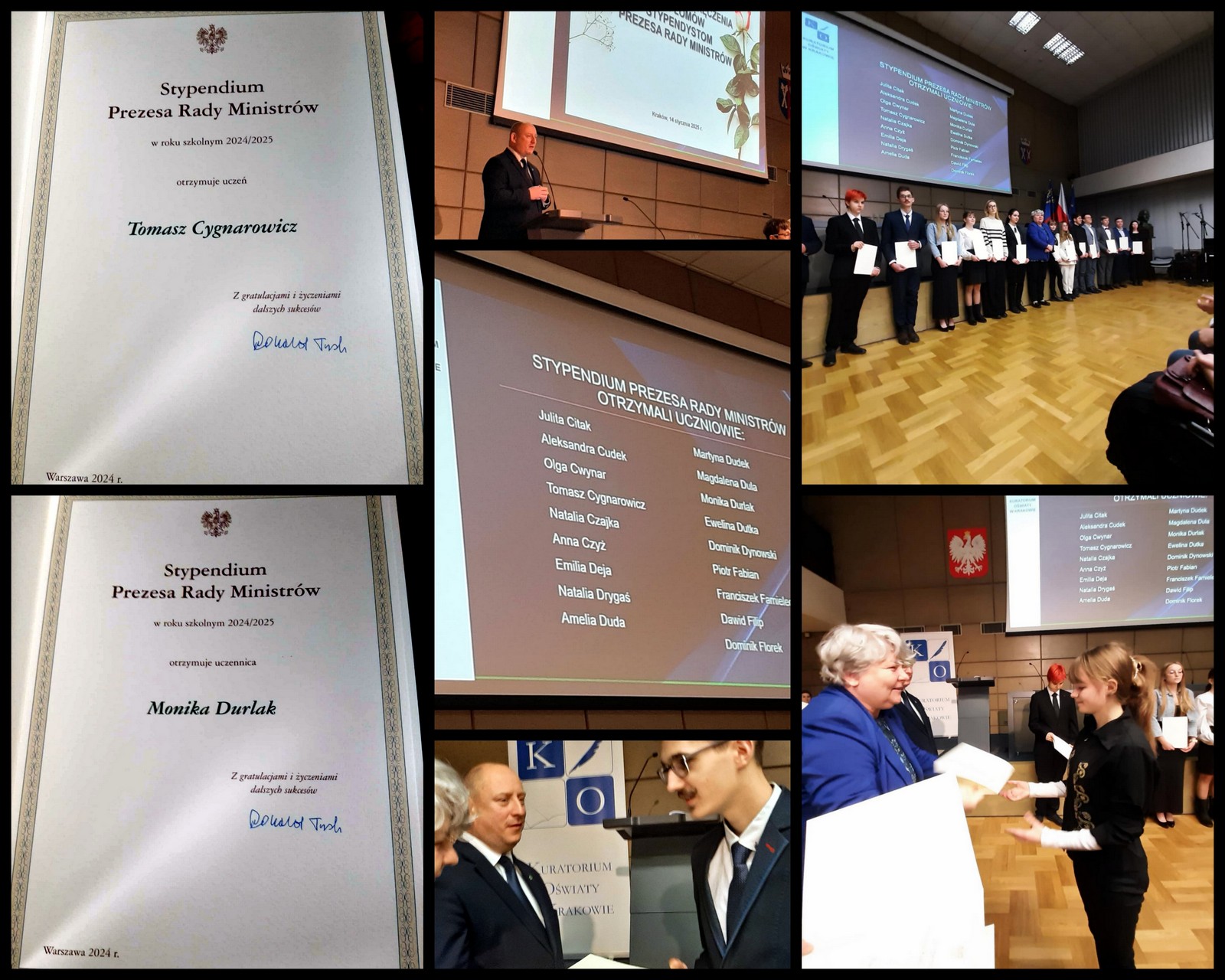 Stypendium Prezesa Rady Ministrów dla uczniów ZSO w Bobowej