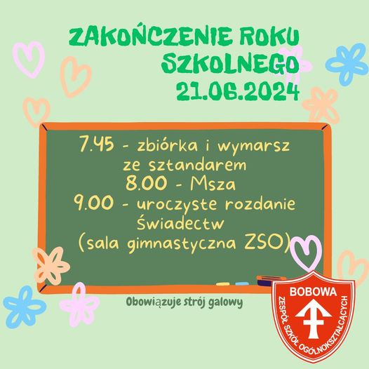 Koniec roku szkolnego 2023-24